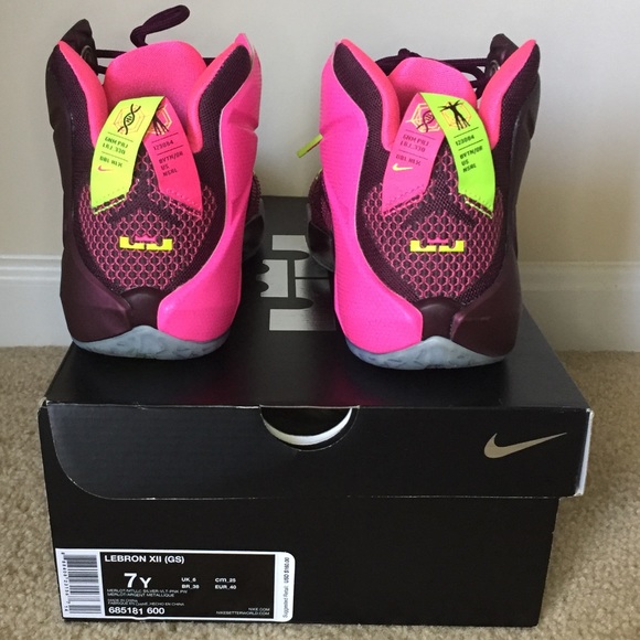 Nike Lebron 12 Xll Double Helix Merlot - Picture 4 of 8